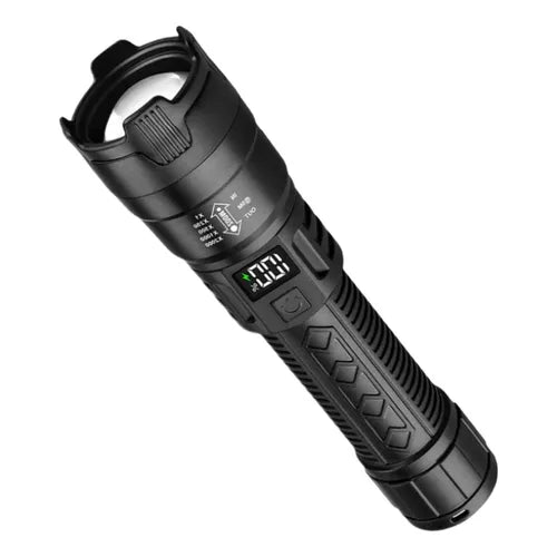 LINTERNA LED RECARGABLE CON ZOOM POTENTE