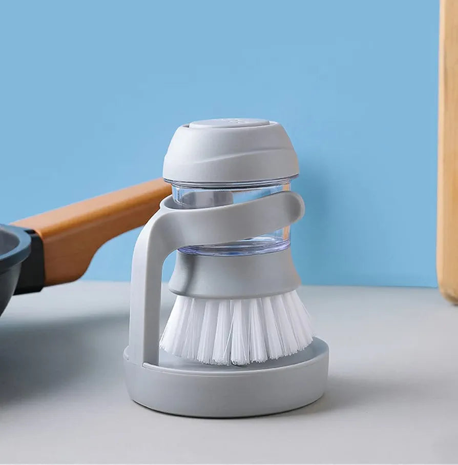 CEPILLO LIMPIADOR CON DISPENSER DE JABÓN
