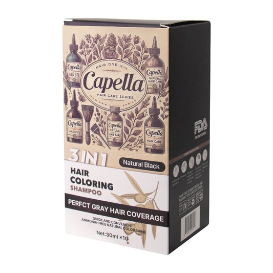 Shampoo Cubre Canas Capella 3 en 1 - Cubre Canas, Nutre y Lava el Cabello